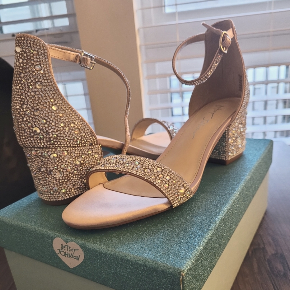 Betsey Johnson Mari Champagne Heels